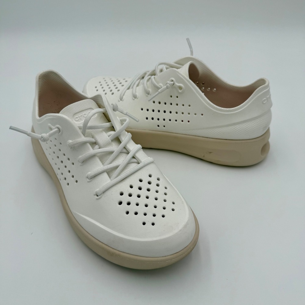 Crocs Literide InMotion Pacer Sneakers‎ Perforated Lace Up Casual Sneakers 10